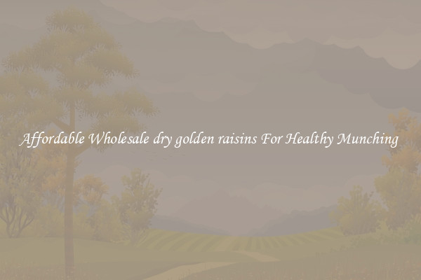 Affordable Wholesale dry golden raisins For Healthy Munching 