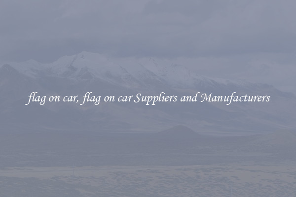 flag on car, flag on car Suppliers and Manufacturers