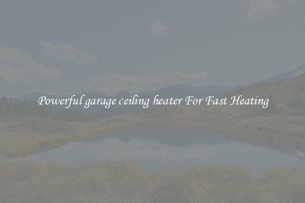 Powerful garage ceiling heater For Fast Heating