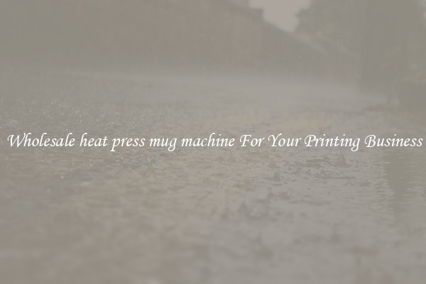 Wholesale heat press mug machine For Your Printing Business