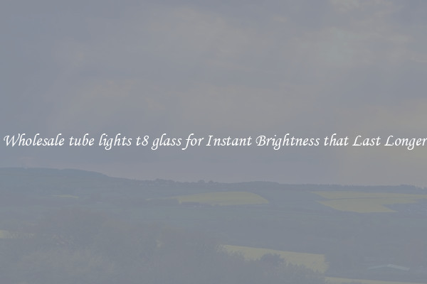 Wholesale tube lights t8 glass for Instant Brightness that Last Longer