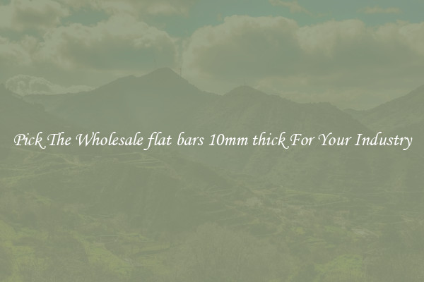Pick The Wholesale flat bars 10mm thick For Your Industry