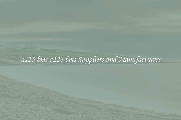 a123 bms a123 bms Suppliers and Manufacturers