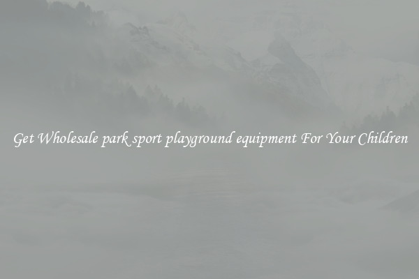 Get Wholesale park sport playground equipment For Your Children