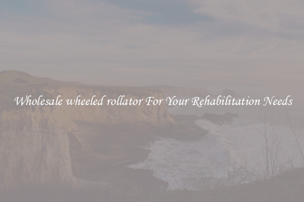 Wholesale wheeled rollator For Your Rehabilitation Needs